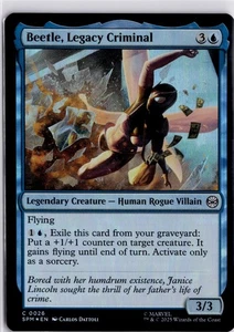 Beetle, Legacy Criminal Foil Marvel’s Spider-Man Magic The Gathering SPM0026 - Picture 1 of 4