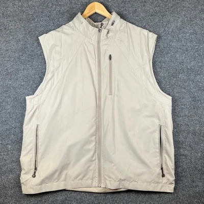 SCOTTeVEST Vest Mens XL Khaki Brown RFID Travel TEC Multi Pocket SeV Utility - Image 1 of 4