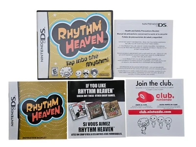 Rhythm Heaven (Nintendo DS, 2009) DS Authentic Case Manual Inserts Only NO GAME - Image 1 of 3
