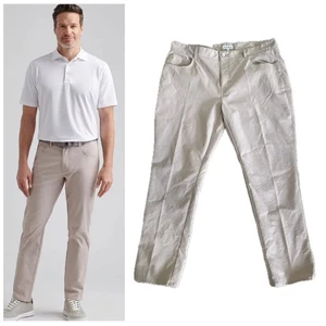 PETER MILLAR Mens eb66 Performance Five-Pocket Pant Khaki MEOEB66FB Size 40x30 - Picture 1 of 10