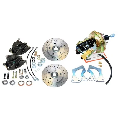 1965-66 Chevrolet Impala Cross-Drilled and Slotted Rotor Power Disc Brake - Image 1 of 4