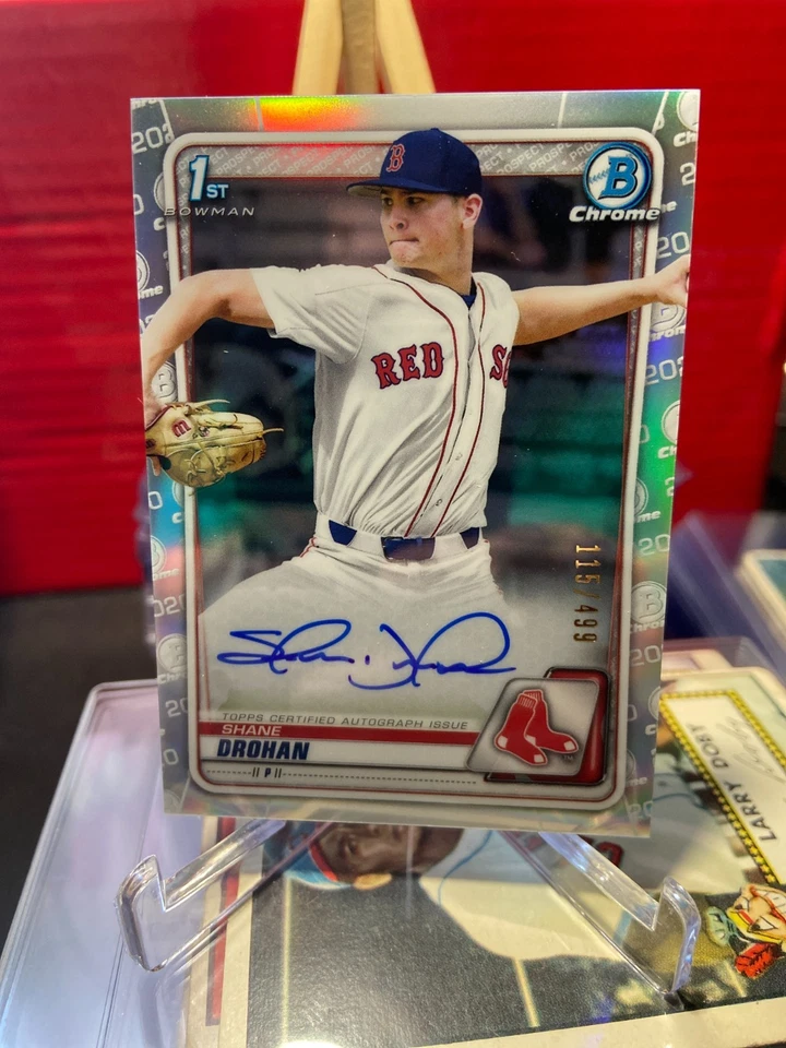 2020 Bowman Chrome Draft Autographs Refractors 1st #CDASD Shane Drohan /499 - Image 1 of 1