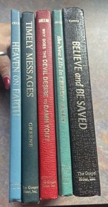 Lot Of 5 books by The Gospel Hour - Greene, Dixon, Scofield - Free Shipping - Foto 1 di 11