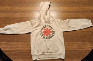 Red Hot Chili Peppers Hoodie Sweatshirt Child's Size 4 Logo Tan Hooded Pullover - Picture 1 of 5