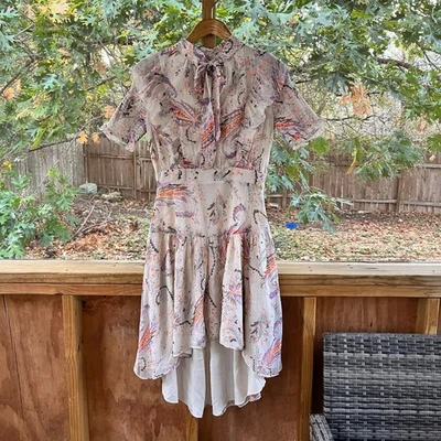 Vestido Walter Baker Emma Color Romántico Vid Hi-Lo Midi Talla 6. NUEVO Foto 1 de 4