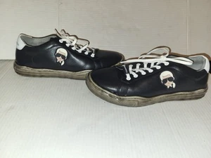 Karl Lagerfeld Men's Head Dipped Sole Sneakers Black 12 NWOB - Picture 1 of 13