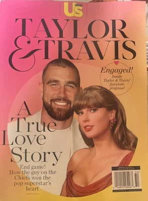 TAYLOR SWIFT & TRAVIS KELCE - A TRUE LOVE STORY 2025 US WEEKLY SPECIAL MAGAZINE - Image 1 of 2