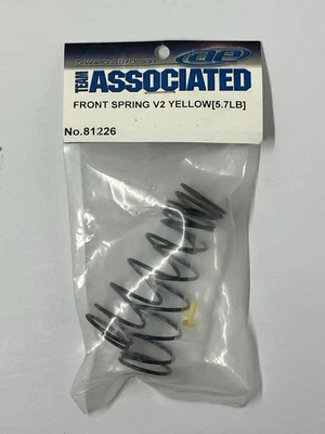 Associated Front Springs V2 yellow 5.7 lb/in L70 8.5T 1.6D ASC81226 - Image 1 of 2