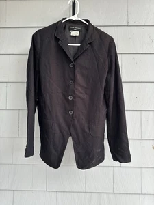 Blazer Vintage Marcel Marongiu Mujer Negro FR 38 US 6 Hecho en Francia Diseñador - Imagen 1 de 7
