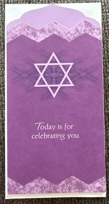 Soporte para dinero para tarjeta de felicitación Hallmark Bar/Bat Mitzvá  Foto 1 de 2