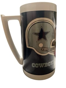 Vintage 1979 Dallas Cowboys Helmet Star ThermoServ Tall Coffee Tea Beer Mug Cup - Picture 1 of 3