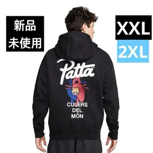 Pata Barcelona FC Hoodie Embroidered Black XXL Used Korea Nike Authentic - Picture 1 of 4