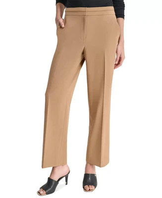 DKNY Women's Petite Pants 12P Seamed Waistband Wide-Leg - Image 1 of 3