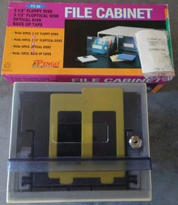PENGO FILE Cabinet Storage Floppy Disk FC-90 Vintage Computer Accessories 1993 - Afbeelding 1 van 10