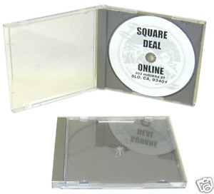 (1) Clear CD Allsop Strong Boxes Single Grey Tray Jewel Cases Media DVD 10.4MM