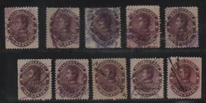 Venezuela: 1893; 10 interesting cancellations, tax-custom-post-ink-notary EBV935 - Picture 1 of 2