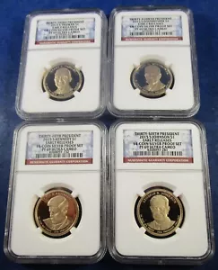 2015 S NGC PF69 Early Releases Presidential Dollar Set-Silver Proof Set - Picture 1 of 6