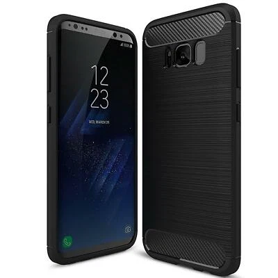 ATS-DISCOUNTER Schutzhülle Für Samsung Galaxy S8 Handy Hülle Tasche Cover Case Schwarz Matt