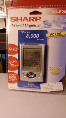 Sharp Personal Organizer YO-P20 Spanish Translator Schedule Spell Check Games - Image 1 of 3