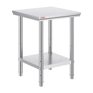 Stainless Steel Kitchen Bench Table Commercial Work Food Prep Shelf 610x610mm - Picture 1 of 12