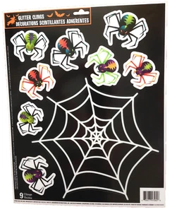 Calcomanía adhesiva para ventana brillante-ARACNOFOBIA ARAÑA DE MIEDO Y WEB-Decoración de Halloween - Imagen 1 de 2