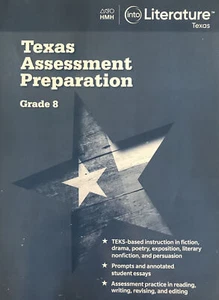 HMH into Literature. Texas Assessment Preparation. Grade 8. TEKS Based. New! - Picture 1 of 12