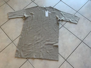 Oui Strickkleid mit Seide, Grösse 42, beige, Neu mit Etikett, UVP 99,95 € - Bild 1 von 2
