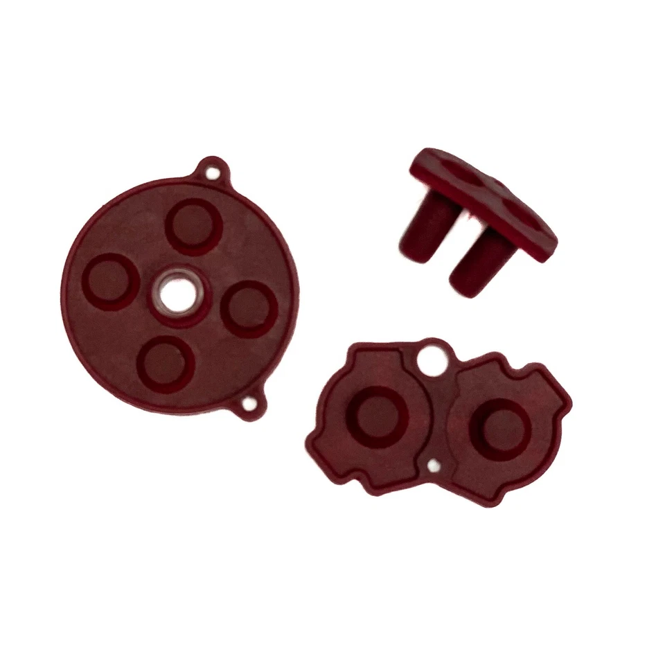 *NEW* Nintendo Game Boy Advance GBA System Button Rubber Pads Set Maroon - Image 1 of 1