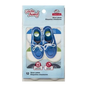  Mabel's Write Away Jungen Schuh Etiketten Wäschesicher Wasserdicht 12 Stück - Bild 1 von 6