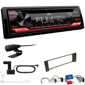 JVC KD-DB622BT DAB inkl Antenne Bluetooth USB Set für Audi A4 Cabrio 2002-2006 - Bild 1 von 5