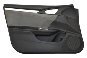 2016-2021 Honda Civic OEM Sedan Front Left Interior Door Panel Trim Black & Gray - Picture 1 of 10