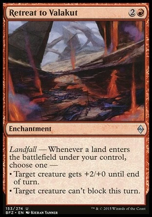 Magic the Gathering MTG Retreat to Valakut (153) Battle for Zendikar   LP - Image 1 of 1