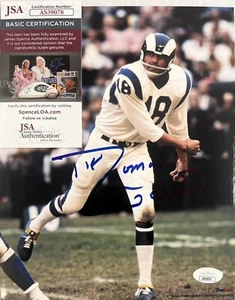 Roman Ildonzo Gabriel Jr. Los Angeles Rams Signed Autographed 10x8 JSA COA - Picture 1 of 7