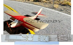 Colegiala Biplano 32" WS R/C Avión Corte Láser Balsa Capa Kit Corto + Plan - Imagen 1 de 4