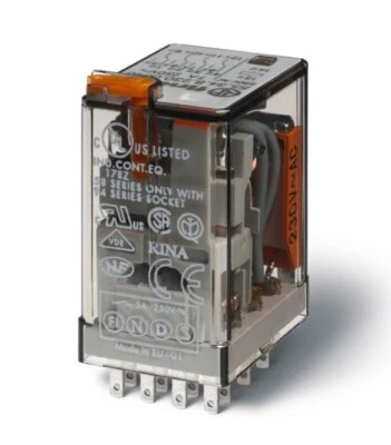 55.34.9.024.0080, FINDER, Ind. Plug-In Relay  4PDT 7A  2 - Image 1 of 2