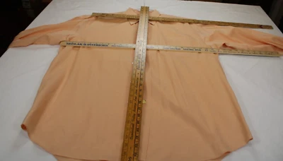 Mens Large L Bobby Jones Light Orange Sherbert Long Sleeve Dress Shirt - Image 1 of 4