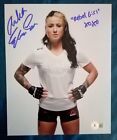 Ashlee Evans-Smith Rebel Girl UFC signed 8x10 Photo With Beckett COA. A40