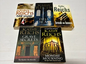 Kathy Reichs, Lot 5 x Books, Monday Mourning, Grave Secrets, Deja Dead, GT7 - Picture 1 of 9