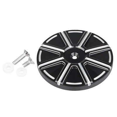 Black Big Sucker Air Cleaner Cover Custom Replacement For Harley Fat Boy Dyna Foto 1 de 4