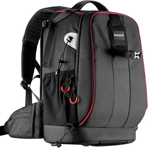 Pro Camera Case Waterproof Shockproof Adjustable Padded Camera Backpack Bag with - Picture 1 of 8
