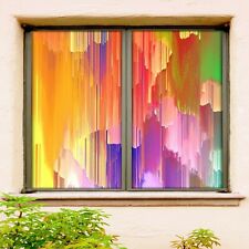 3D Color Texture 2089NAM Window Film Printing Sticker Adhesive Stained Glass UV Fay