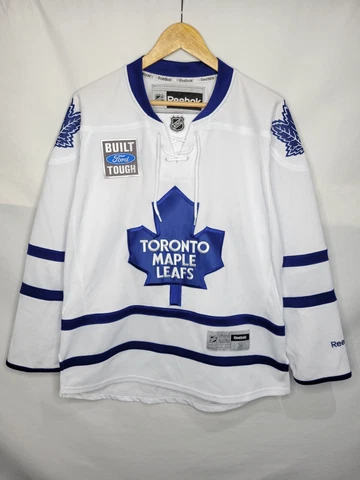 Reebok Toronto Maple Leafs Hockey Jersey Men's Size Small White Blue NHL Cover