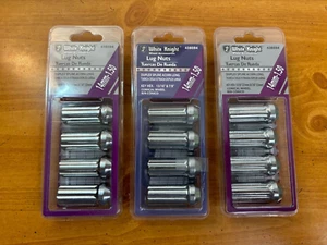 12 Lug Nuts White Knight 438094 14mm -1 .50 Duplex Spline Acorn Long - 3 4-Pks - Picture 1 of 6