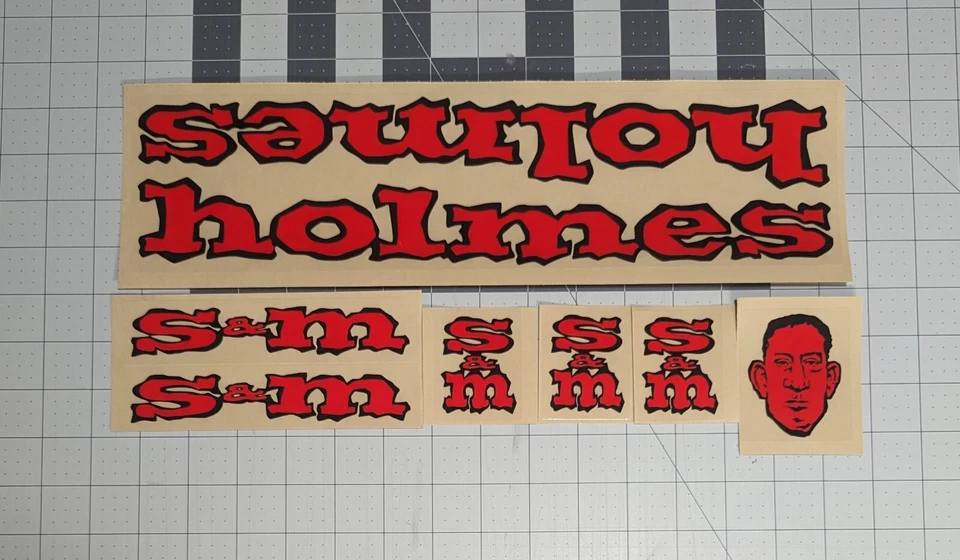 Juego de calcomanías S&M Bikes Holmes BMX. Foto 1 de 1