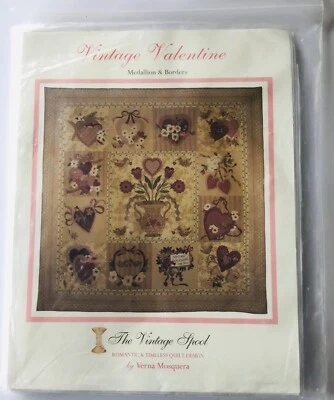 The Vintage Spool Vintage Valentine Appliquéd Quilt Pattern Verna Mosquera - Image 1 of 4