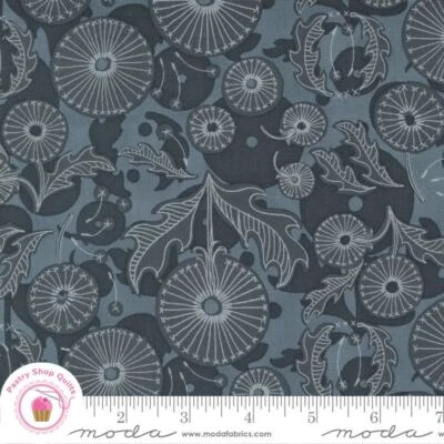 Moda DANDI DUO 48751 17 Graphite Black Floral ROBIN PICKENS Quilt Fabric - Image 1 of 4
