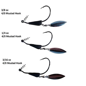 Bladed Swim Bait Tungsten Hooks ( 2 Pack ) - Picture 1 of 5