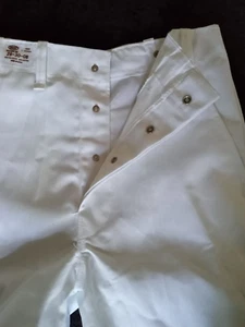 WHITE CHEF PANTS SIZE 42-44 CHEF,  WAIT STAFF  RESTURANT, LAB,  OR LOOKING GOOD - Picture 1 of 7