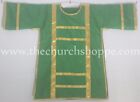 Spanish Dalmatic Green vestment with Deacon's stole & maniple ,chasuble,NEW