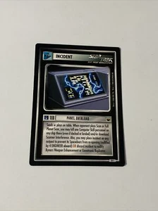 Scheda di bordo Star Trek CCG pannello incidente sovraccarico nero - Foto 1 di 1